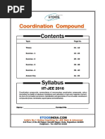 Iit Jee Coordination Compound Etoos DPP PDF