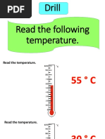 Temperature Word Problem Solving