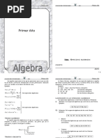 3 Algebra 1ro Sec - I