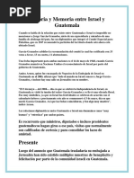 Historia y Memoria Entre Israel y Guatemala