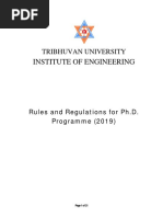 Ioe PHD Rules Reg 2019