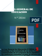 Ley Del General de Educación