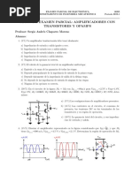 2019-1 - Parcial II - Amplificadores Con Transistores & OPAMPsV3