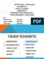 Tugas Turunan Fungsi Trigonometri