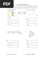 Evaluación Geometría 7º