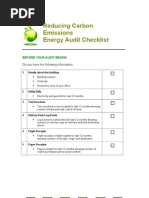 Energy Audit Checklist