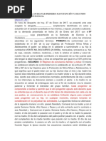 Diligencia para Subsanar Primero Manutención y Segundo Régimen de Convivencia