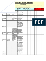 Legislative Compliance Register