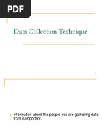 Methods For Collecting Data