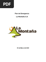 Plan de Emergencia La Montaña