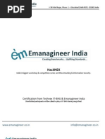 Emanagineer India HackNEX IT-BHU Ethical Hacking Workshop Proposal