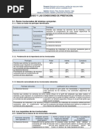 El Servicio Deseado y Las Condiciones de Prestación