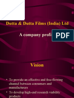 Dutta & Dutta Films (India) LTD: A Company Profile