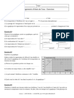 Exercices Les Changements Détat