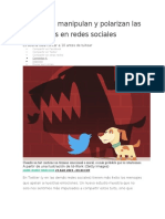 Cómo Nos Manipulan y Polarizan Las Emociones en Redes Sociales