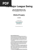 Chris Oleary The Major League Swing