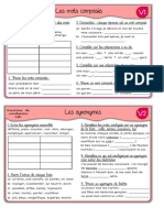 Exercices de Vocabulaire CM1 1