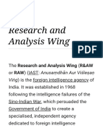 Research and Analysis Wing PDF