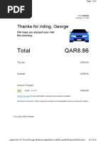 Part-3 Uber Bill