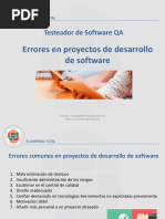 Testeador de Software QA - Unidad 1 - Errores en Proyectos de Desarrollo de Software