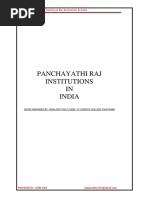 BSW Study Notes For Panchayat Raj Instit