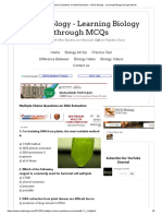 Multiple Choice Questions On DNA Extraction - MCQ Biology - Learning Biology Through MCQs