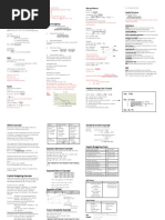 Finance Formula Sheet