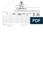 BE Form 4 DAILY ATTENDANCE OF VOLUNTEERS