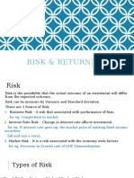 Risk & Return - Two Sides of The Investment Coin