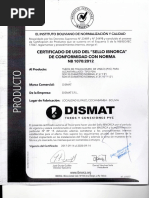 Certificacion de Calidad Ibnorca