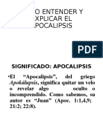 Como Entender y Explicar El Apocalipsis