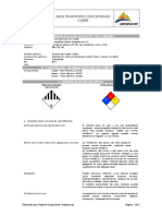 Msds Transporte Concentrado Cobre