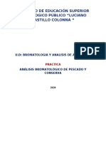 Practica de Bromatologia y Analisis de Alimentos