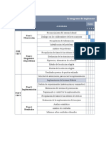 Cronograma de Implementación