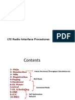 LTE Radio Interface Procedures