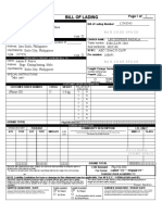 Bill of Lading