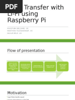 Data Transfer With Li-Fi Using Raspberry Pi