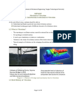 Topic I Introduction To Mechanical Vibration