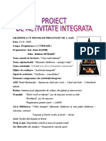 Proiect Didactic Pentru Activitate Integrata - Cerc