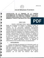 CONTESTACiÓN de LA DEMANDA de La Comision Interamericana de Derechos Humanos Ante La CIDH - Paraguay