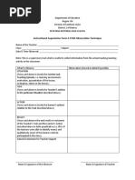 STAR Observation Form