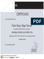 Certificado Fortinet