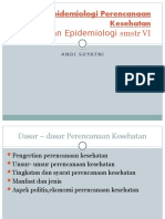 Epidemiologi Perencanaan Kesehatan