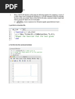 Numerical Methods Test 1