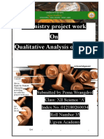 Chemistry Investigatory Project On Analysis of Alloy