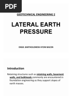 Lateral Earth Pressure