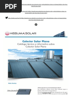 Colector Solar Placa Plana HISSUMA SOLAR PDF