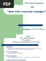 Meet With Corporate Managers