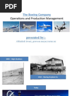 The Boeing Company: Operations and Production Management