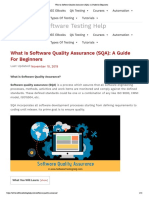 What Is Software Quality Assurance (SQA) - A Guide For Beginners